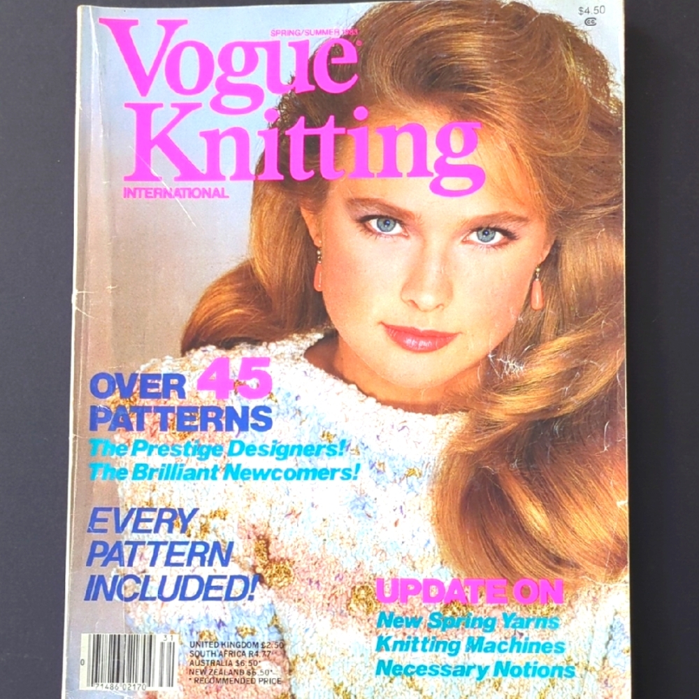 Vogue Knitting International Magazine S/S 1983 Designers Dresses Suits